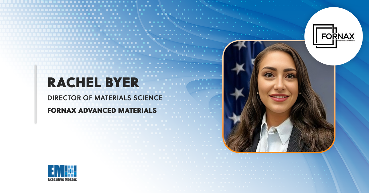 John Havermann Quotes on appointment of Rachel Byer as the Director of Materials Science at Fornax-AM