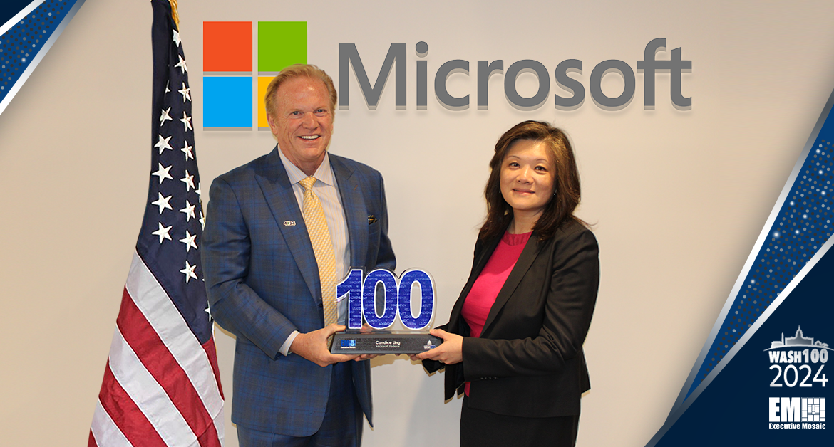 Microsoft Federal’s Candice Ling Accepts 2024 Wash100 Award