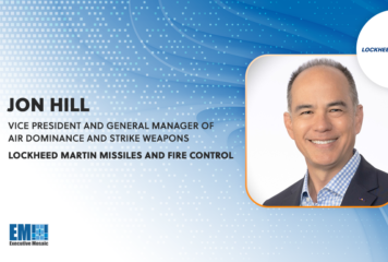 Jon Hill Takes on VP & General Manager Role at Lockheed’s MFC Division