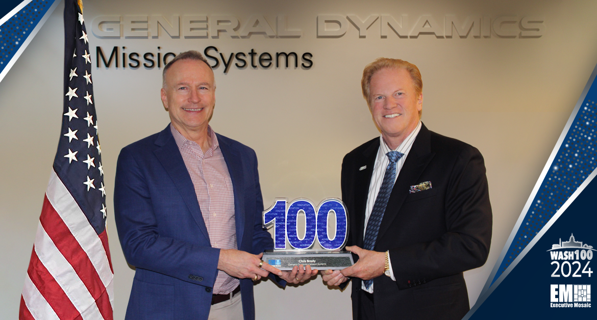 Chris Brady of GDMS Adds 5th Wash100 Award to Collection
