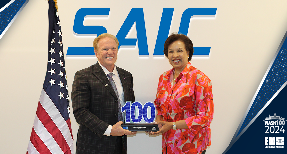 SAIC Chief Toni Townes-Whitley Receives 2024 Wash100 Award From Executive Mosaic