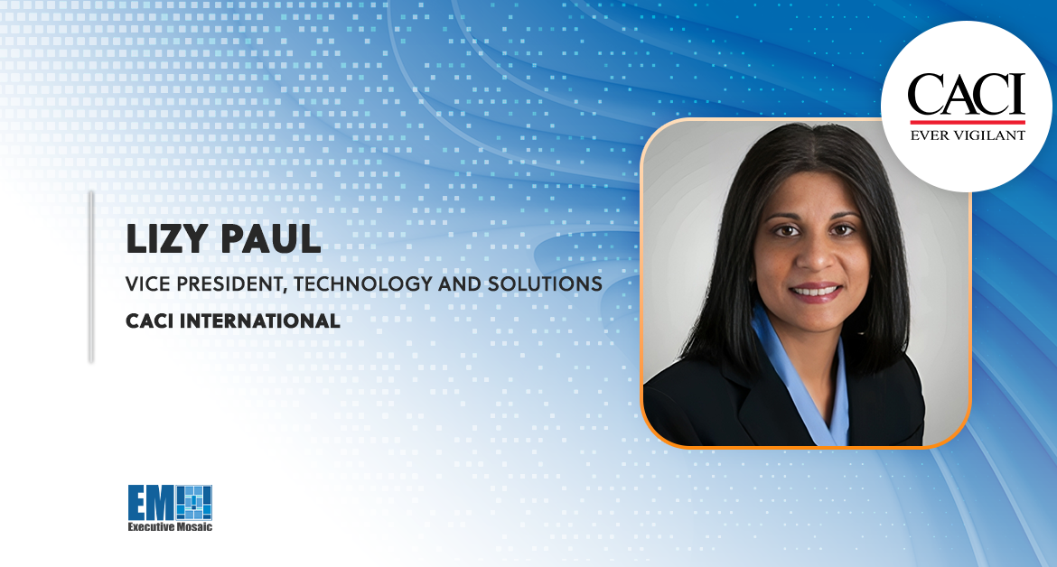 Lizy Paul Appointed Technology & Solutions VP at CACI