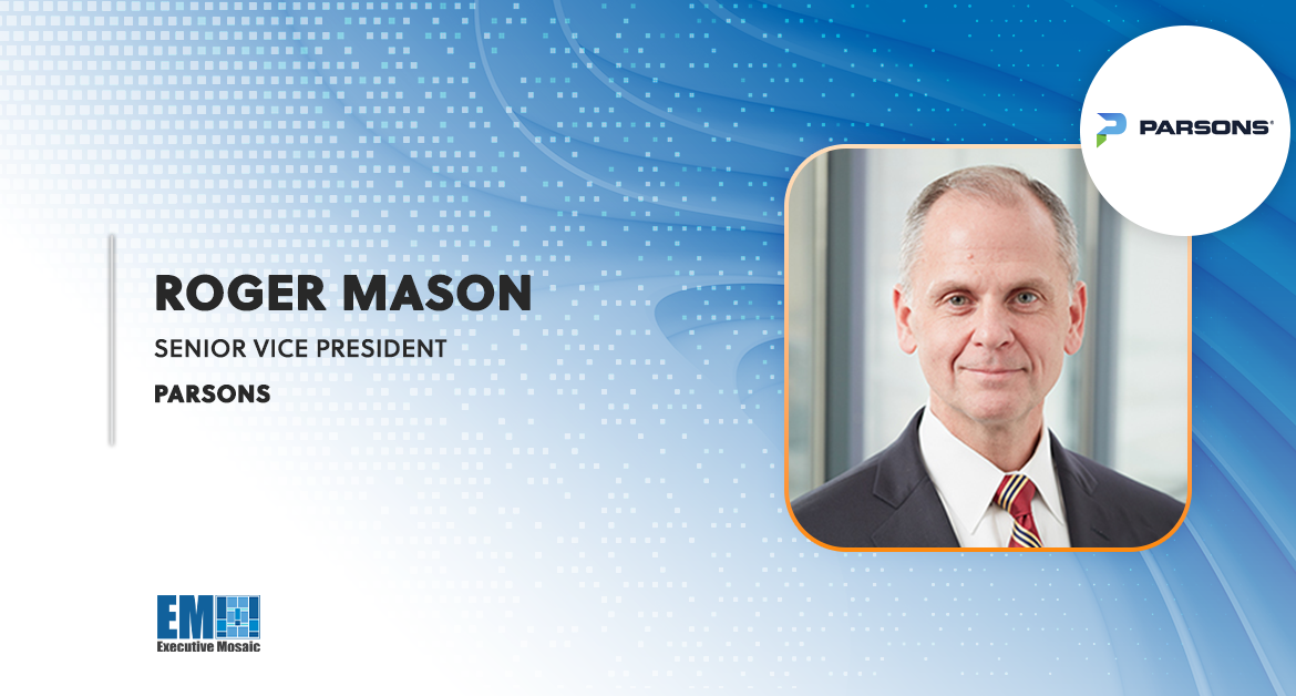 Roger Mason Named Parsons Senior VP