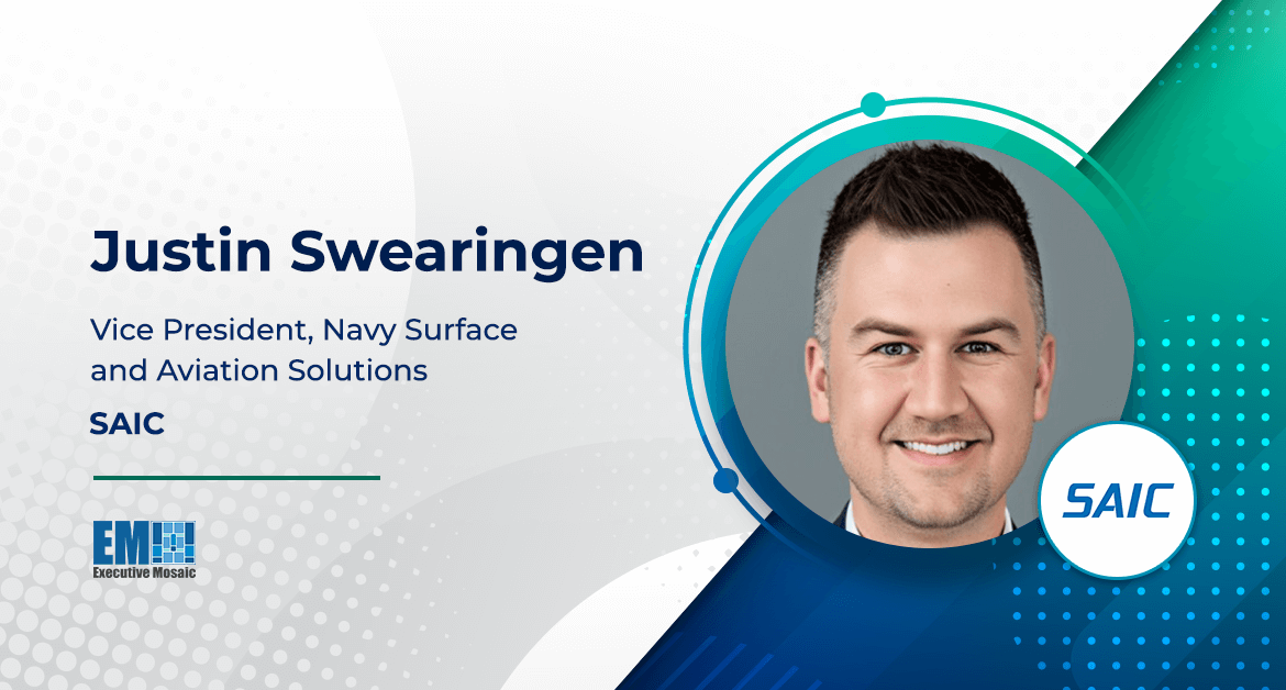 Justin Swearingen Named Navy Surface & Aviation Solutions VP at SAIC