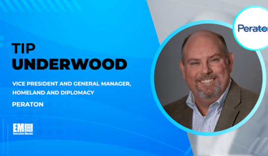 Peraton Names Tip Underwood VP, General Manager of Homeland & Diplomacy