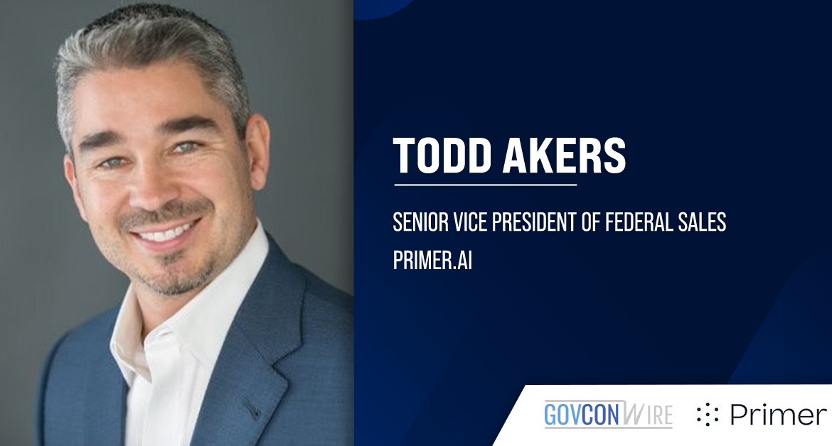 Todd Akers Named Primer.ai Federal Sales SVP