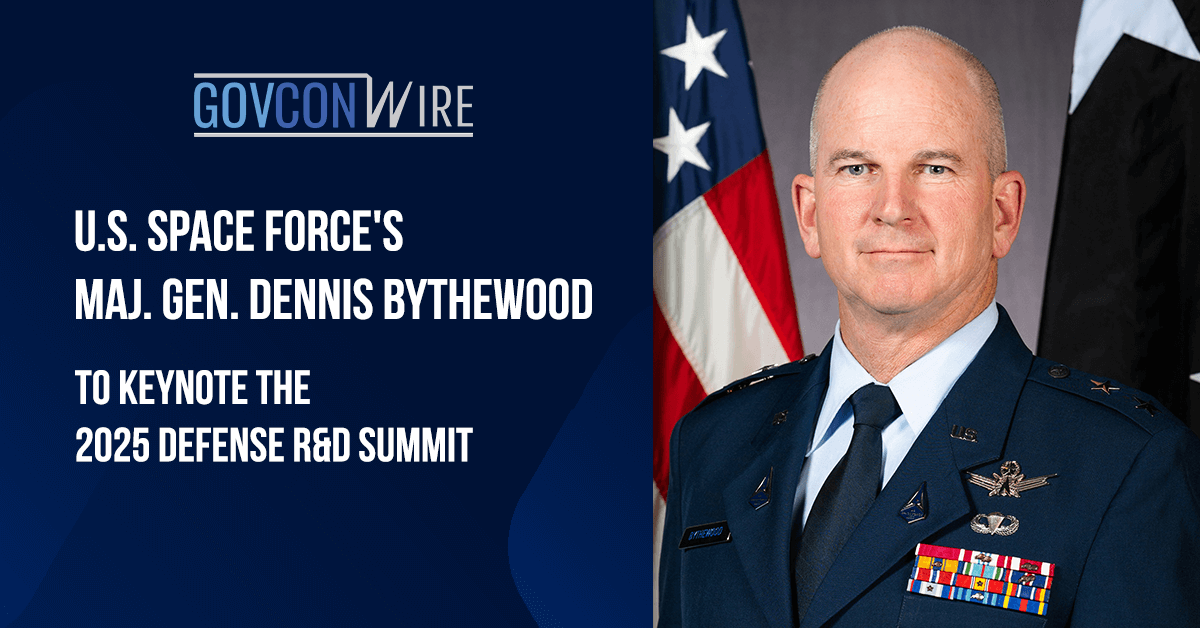 Space Force's Maj. Gen. Dennis Bythewood to Keynote 2025 Defense R&D Summit