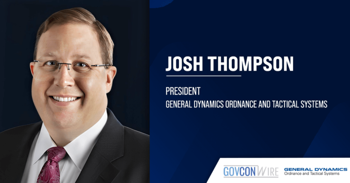 General Dynamics Appoints Josh Thompson as President of Ordnance and Tactical Systems